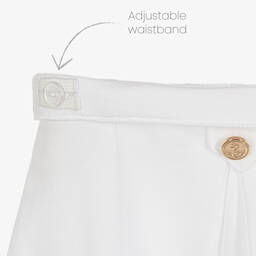 Patachou-Белые шорты из хлопкового пике | Childrensalon Outlet