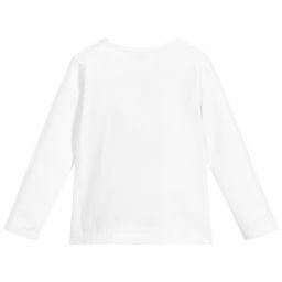 Patachou-Girls White Cotton Top | Childrensalon Outlet