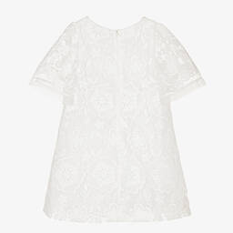 Patachou-فستان تول مطرز لون أبيض | Childrensalon Outlet