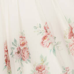 Patachou-Белое шифоновое платье с цветами | Childrensalon Outlet