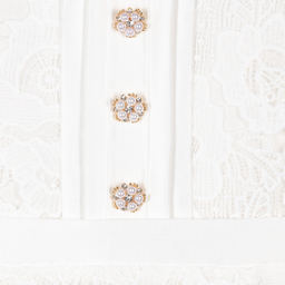Patachou-Girls White Lace Dress  | Childrensalon Outlet