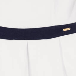 Patachou-Бело-синее хлопковое платье | Childrensalon Outlet