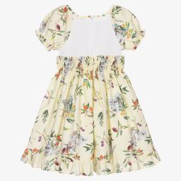 Patachou-Girls Yellow Cotton Dress | Childrensalon Outlet