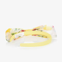 Patachou-Girls Yellow Floral Hairband | Childrensalon Outlet