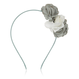 Patachou-Green & Ivory Floral Hairband | Childrensalon Outlet