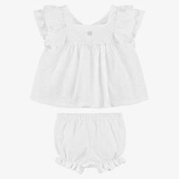 Patachou-Infant Girls' Breezy White Ensemble | Childrensalon Outlet
