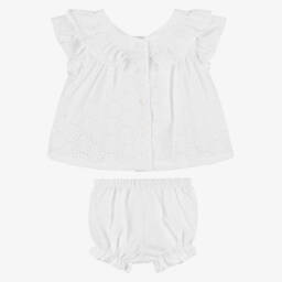 Patachou-Infant Girls' Breezy White Ensemble | Childrensalon Outlet