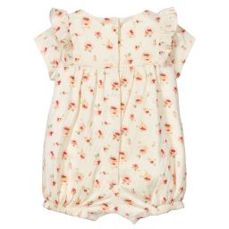 Patachou-Ivory floral Baby Shortie | Childrensalon Outlet