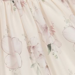 Patachou-Ivory Floral Chiffon Dress | Childrensalon Outlet