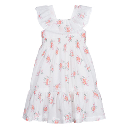 Patachou-Ivory & Pink Floral Dress | Childrensalon Outlet