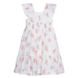 Patachou-Ivory & Pink Floral Dress | Childrensalon Outlet