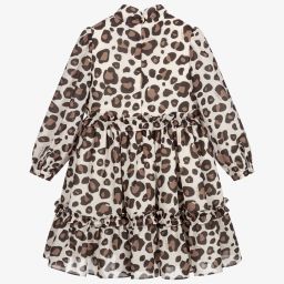 باتاشو-فستان شيفون بطبعة جلد نمر | Childrensalon Outlet