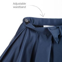 Patachou-تنورة ساتان لون أزرق | Childrensalon Outlet