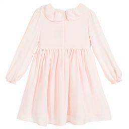 Patachou-Pink Chiffon Crêpe Dress | Childrensalon Outlet