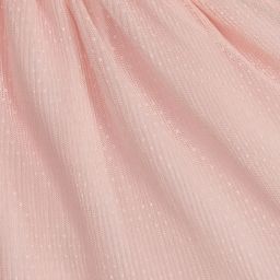 Patachou-Pink Cotton & Tulle Dress  | Childrensalon Outlet