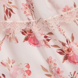 Patachou-فستان شيفون لون زهري بطبعة ورود | Childrensalon Outlet