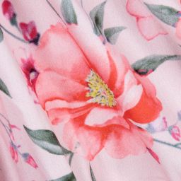 Patachou-Pink Floral Cotton Dress | Childrensalon Outlet