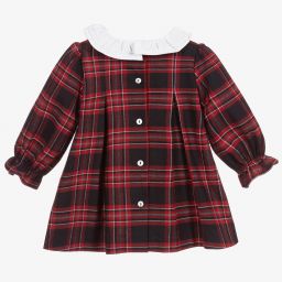 Patachou-فستان أطفال كاروهات لون أحمر وكحلي | Childrensalon Outlet