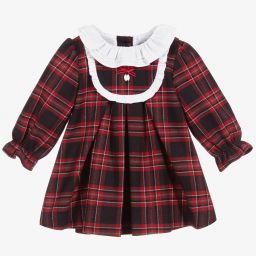 Patachou-فستان أطفال كاروهات لون أحمر وكحلي | Childrensalon Outlet