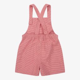 Patachou-Red Check Dungaree Shorts | Childrensalon Outlet
