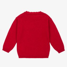 Patachou-Красный вязаный свитер с северным оленем | Childrensalon Outlet