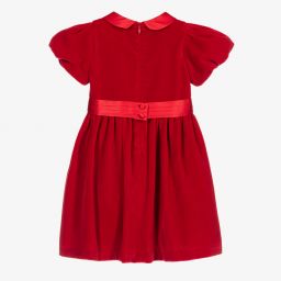 Patachou-Red Velvet Bow Dress | Childrensalon Outlet