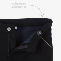 Patachou-White & Blue Cotton Shorts Set | Childrensalon Outlet