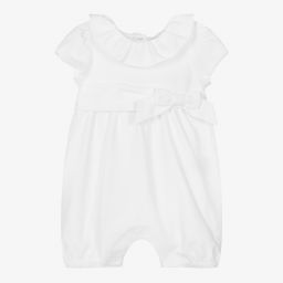 Patachou-White Cotton Baby Shortie | Childrensalon Outlet