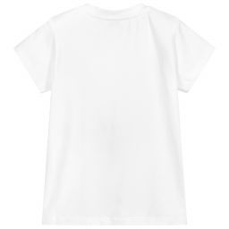Patachou-White Cotton T-Shirt | Childrensalon Outlet