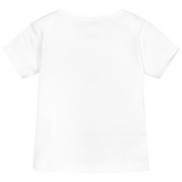 Patachou-White Cotton T-Shirt | Childrensalon Outlet