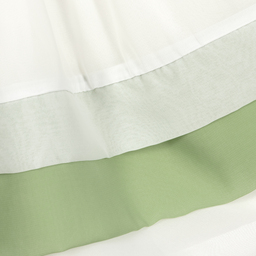 Patachou-Бело-зеленая шифоновая юбка | Childrensalon Outlet