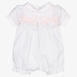 Patachou-Бело-серый хлопковый песочник | Childrensalon Outlet