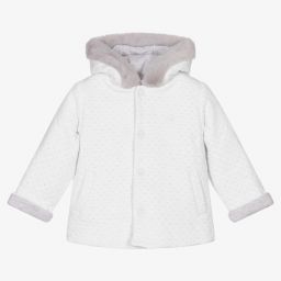 باتاشو-White Padded Pram Coat | Childrensalon Outlet