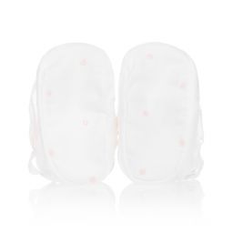 Patachou-White & Pink Cotton Booties | Childrensalon Outlet