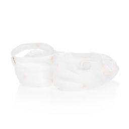 Patachou-White & Pink Cotton Booties | Childrensalon Outlet