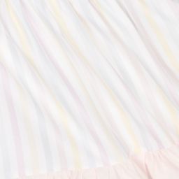 Patachou-White Striped Bows Dress | Childrensalon Outlet