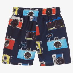 Paul Smith Junior-Boys Blue Camera Swim Shorts | Childrensalon Outlet