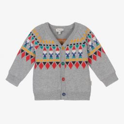 Paul Smith Junior-Серый кардиган с гномами для мальчиков | Childrensalon Outlet