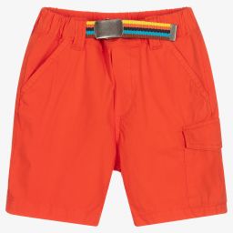 Paul Smith Junior-Оранжевые хлопковые шорты для мальчиков | Childrensalon Outlet