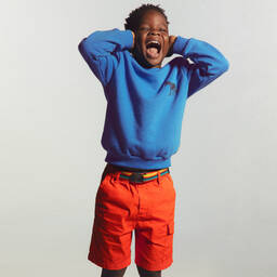 Paul Smith Junior-Оранжевые хлопковые шорты для мальчиков | Childrensalon Outlet