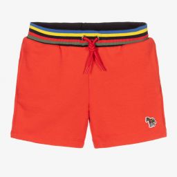 Paul Smith Junior-Красные хлопковые шорты для мальчиков | Childrensalon Outlet