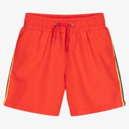 Paul Smith Junior-Boys Red Reactive Swim Shorts | Childrensalon Outlet