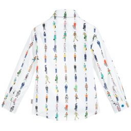 Paul Smith Junior-Boys White Cotton Shirt | Childrensalon Outlet