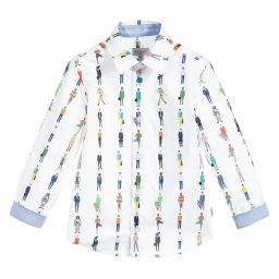 Paul Smith Junior-Boys White Cotton Shirt | Childrensalon Outlet