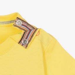 Paul Smith Junior-Желтая футболка с принтом-камерой для мальчиков | Childrensalon Outlet