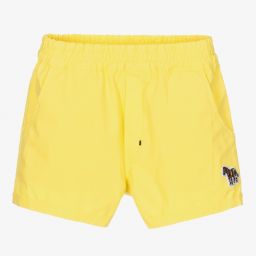 بول سميث جونيور-شورت أطفال ولادي قطن لون أصفر للأولاد | Childrensalon Outlet