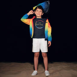 Paul Smith Junior Neon Zebra-Multicolour Logo Jacket | Childrensalon Outlet