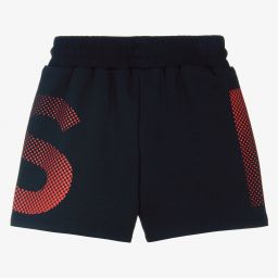 Paul Smith Junior-Navy Blue Cotton Jersey Shorts | Childrensalon Outlet
