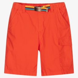 Paul Smith Junior-Оранжевые хлопковые шорты для мальчиков-подростков | Childrensalon Outlet