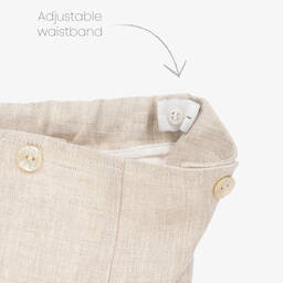 PAZ Rodríguez-Baby Boys Beige Cotton Shorts Set | Childrensalon Outlet